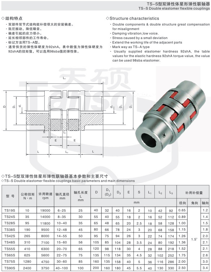 星形彈性聯軸器